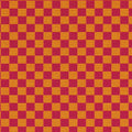 チェッカー & マゼンタ/オレンジ